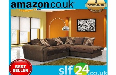Smart Line Furniture Ltd. NEW Barcelona Corner Sofa Brown Left or Right Hand Sofas