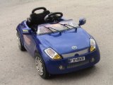 Ford Street KA style Kids ride on electric battery powered toy car with parental remote - Yellow