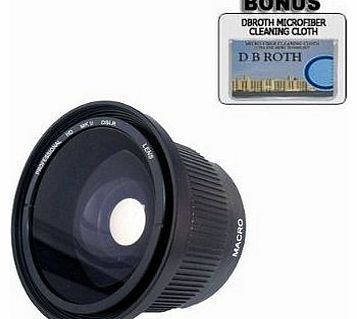 SMART SHOP UK .42x HD Super Wide Angle Panoramic Macro Fisheye Lens For The Panasonic Lumix DMC-GF1 Digital Cameras Which Has The 20mm f/1.7 Lens