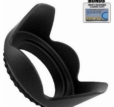 Pro Digital Hard Lens Hood For The Pentax K-x Digital SLR Camera Which Has Any Of These (18-55mm, 50-200mm) Pentax Lenses