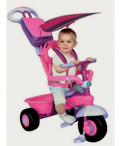Smart Trike with Sun Roof and Bag - Pink