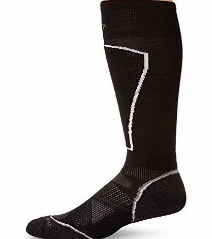 Smartwool Mens PhD Ski Light Sock - Black, Large (8-10.5)