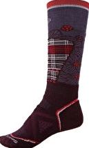 SmartWool, 1297[^]249148 Womens PhD Ski Sock Medium Pattern - Aubergine