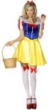 Smiffys Snow White Ladies Fancy Dress Fever Costume Small UK 8-10