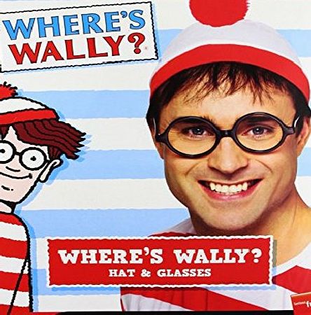 Smiffys Wheres Wally Instant Kit with Hat and Glasses