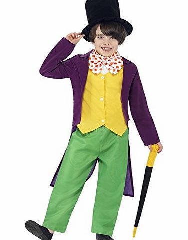 Smiffys World Book Day Roald Dahl Willy Wonka Boys Fancy Dress Costume 7-9 Yrs