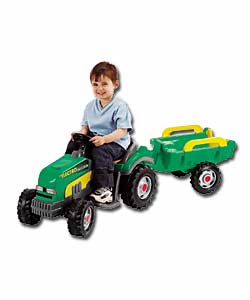 Smoby Maxi Electronic Tractor & Trailer
