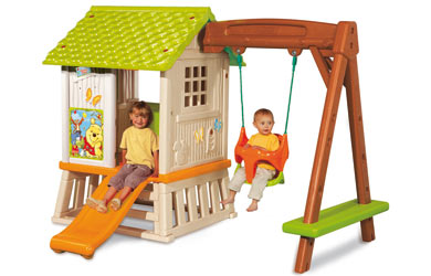 Smoby Winnie the Pooh Playhouse and Swing