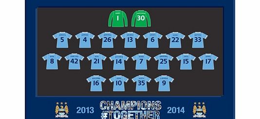 Manchester City Champions #Together Squad