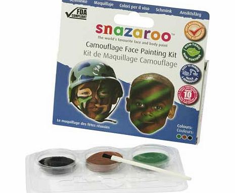 Snazaroo Camouflage Theme Face Paint Pack