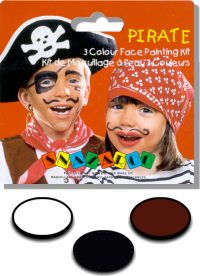 Snazaroo Face Paints - 3 colour theme pack Pirate
