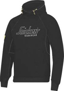 Snickers, 1228[^]14422 Logo Hoodie Black X Large 46`` Chest
