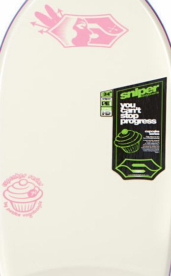 Sniper Cupcake PE Bodyboard - Grey/ White
