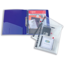 Polyfile Ring Binder Wallet Clear A4 Ref