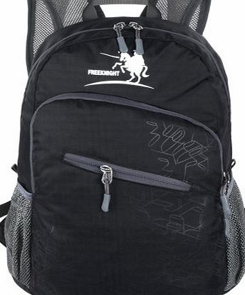 Pro Foldable PSackable Handy Lightweight Travel Backpack Daypack (Black)
