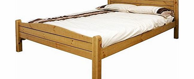 Snuggle Beds Elwood (Antique) 4 6`` Double Bed Frame Honey Antique Pine