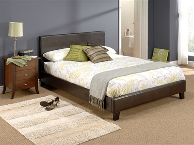 Nadia Brown Small Double (4) Slatted Bedstead