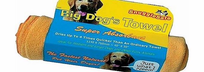 Snuggle Safe SnuggleSafe Micro Fibre Dog Pet Towel, Big