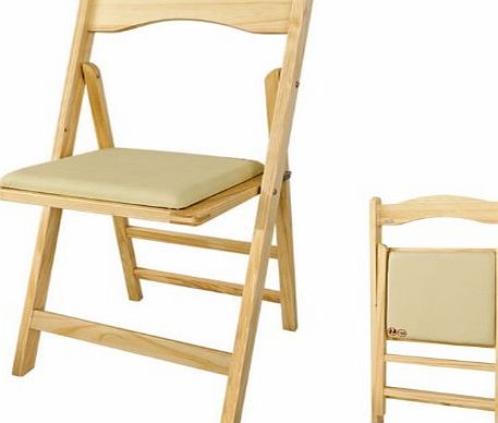 SoBuy Wooden Folding Chair, Dinning Chair, Home Office Chair, FST06-N, Nature