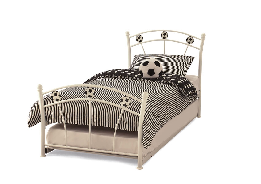 Soccer White Single Guest Bed