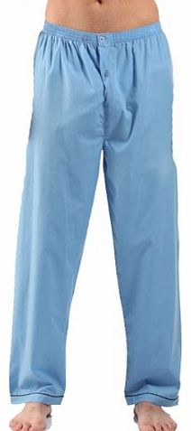 Socks Uwear Mens Harvey James Pyjama pajama Trouser Bottoms Lounge Wear 2PK Blue-Navy L