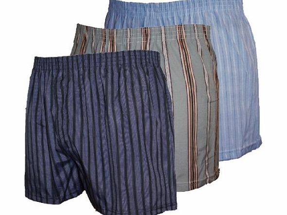 Socks Uwear Mens WOVEN Printed Poly Cotton boxer shorts Underwear 6 PK 2XL