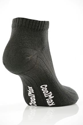 Ladies 2 Pair SockShop Cool Max Trainer Liner Socks 7-9 Ladies - Black
