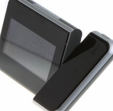 SODIAL(R) 3.7`` Digital LCD Screen LED Backlight Projector Snooze Alarm Clock Weather Station