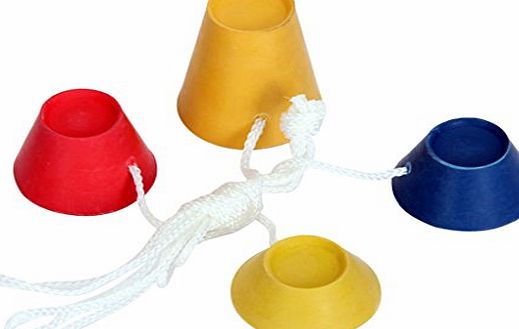 SODIAL(R) 4Pcs Jumbo Rubber Winter Golf Tees, 4 Colors with Different Heights, Ideal for Frosty Days