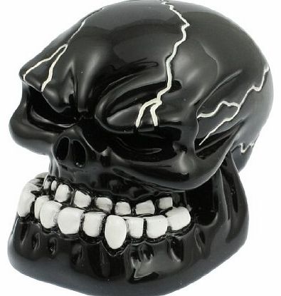 SODIAL(R) Black Carved Skull Universal Auto Car Gear Stick Shift Knob Cover