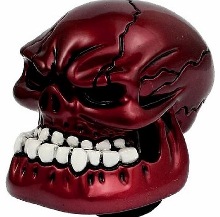 SODIAL(R) Burgundy Carved Skull Universal Auto Car Gear Stick Shift Knob Shifter Cover