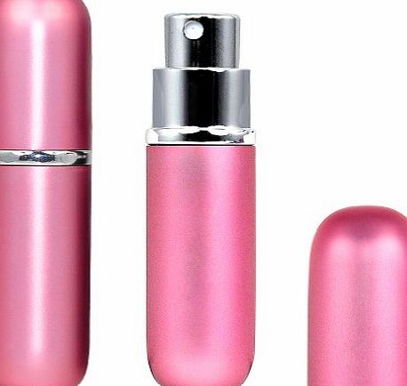 SODIAL(R) Easy fill Refillable Travel Perfume ATOMIZER Pump Spray Bottle/Travel/Handbag - Pink