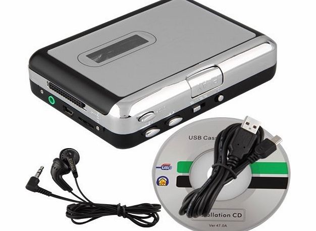 SODIAL(R) Mini USB Audio Cassette Tape Converter to MP3 CD Player PC