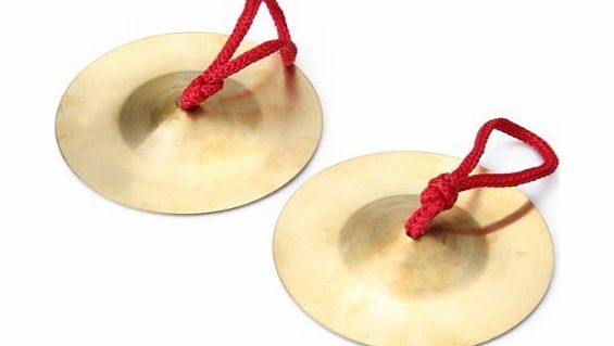 SODIAL(R) Pair Musical Instrument Durable Brass Cymbals Percussion