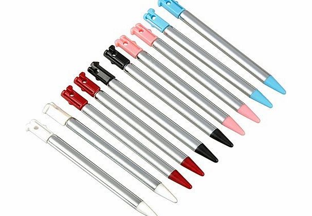 SODIAL(R) Retractable Stylus Compatible with Nintendo 3DS, 10-pack