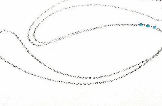 SODIAL(R) Womens Alloy Bikini Waist Belly Body Chain Link Necklace Silver Fashion