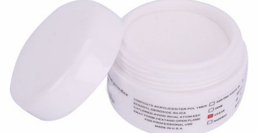 SODIAL TM) Clear Crystal Acrylic Powder for Acrylic Liquid Nail Art Tips