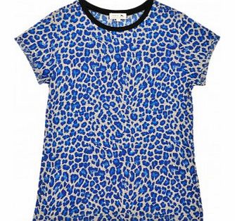 Leopard New t-shirt Blue `10 years,12 years,16
