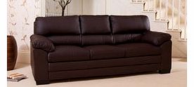 Sofa Collection Brand New Brown 3 Seat Sofa in Bonded Leather