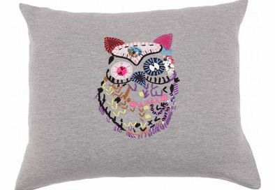 Soft Gallery Owl Cushion Cover Heather grey `One size