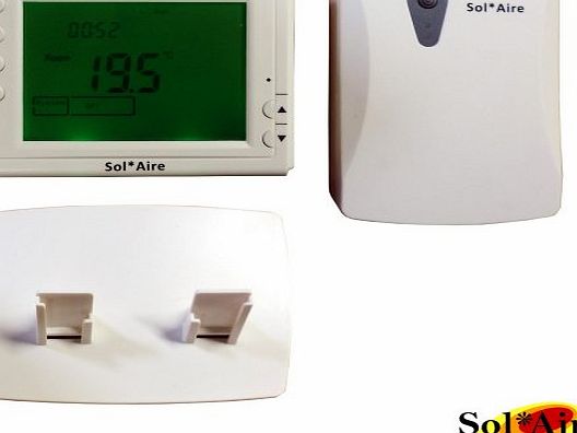 SOLAIRE / SASWELL CONTROLS PR1 Wireless Thermostat. LCD Controller   Receiver with 24 Hour 7 Day Timer for Electric Towel Warmer, Panel Heater, Boiler etc