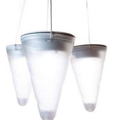 Solalux Set of 3 Solar Outdoor Garden Hanging Tree Cornet Cone LED Lights