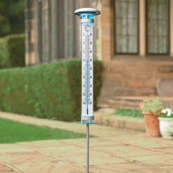 Solar Thermometer With Light