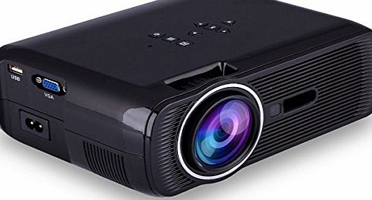 SoldCrazy Portable Multimedia 1000 Lumens Mini LED Projector with VGA USB SD AV HDMI for Home Cinema Theater Video Games Movie Night