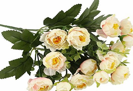 SOLEDI Vintage Artificial Fake Peony Flower Arrangement Home Hydrangea Decor