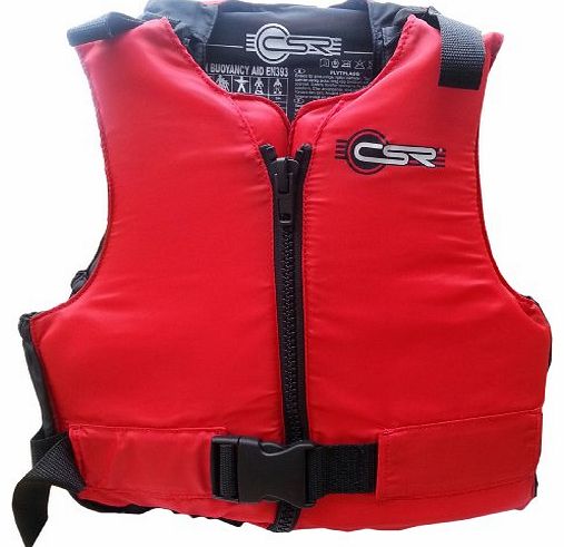 (XL red/red) SUF Buoyancy Aid. Ideal for Jet Ski, Windsurf, Water Ski, Fishing, Kayaking or Canoe. Compact design & FULLY Approved to EN393