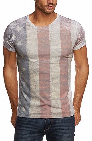 Mens T-shirt - Kimber Crew Neck Short Sleeve T-Shirt, Beige (Kit 4027), Small (Manufacturer size: Small)
