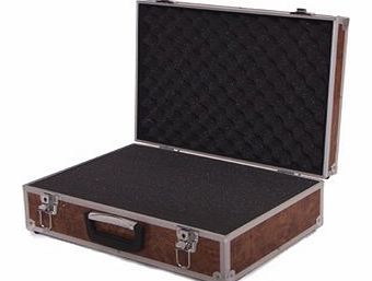 Solidguard Pro Camera Aluminium Case (padded) in wood look . Flight case - Original SOLIDGUARD by BRUBAKER