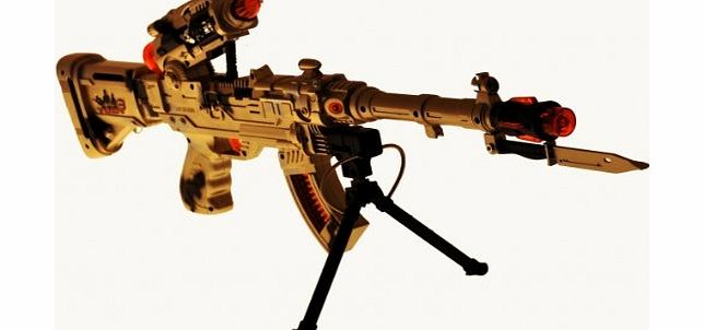 Solware Limited Toy Electronic Army Gun BURNING SPIN3 Sounds amp; Lights XMAS GIFT TOP SELLER 2011