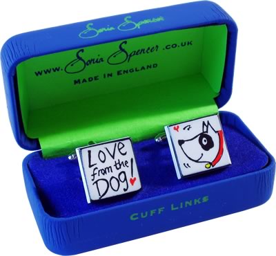 Sonia Spencer Love from the Dog Cufflinks